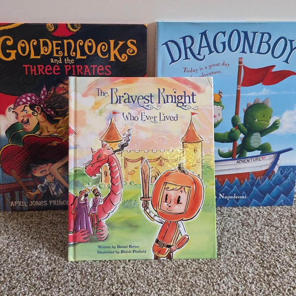 Children's Books - Dragonboy, Goldenlocks And The Three Pirates, Bravest Knight
